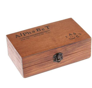 Boxed Number And Letter Stamps Set