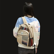 Load image into Gallery viewer, Small Backpack - Zig Zag Zips Style