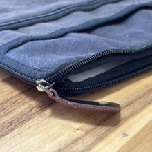 Load image into Gallery viewer, Stonewash Travel Laptop Pouch - Charcoal