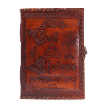 Load image into Gallery viewer, Large Book of Shadows - Dark Tan - 200 pages decle-edged - 25x18x3cm