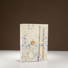 Load image into Gallery viewer, Lokta Mixed Blue Cotton Notebook – Medium (15x12cm) – 45 Leaves