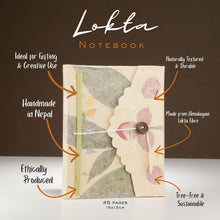 Load image into Gallery viewer, Lokta Bougainvillea Notebook – Medium (15x12cm) – 45 Leaves