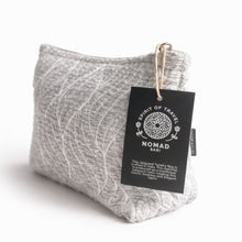 Load image into Gallery viewer, Nomad Sari Indian Jacquard Toiletry Bag - Moonlit Weave