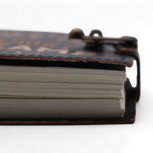 Load image into Gallery viewer, Leather Printed Notebook – Never Give Up On Your Dreams -  17.8×12.7 cm