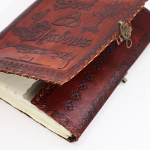Load image into Gallery viewer, Large Book of Shadows - Dark Tan - 200 pages decle-edged - 25x18x3cm