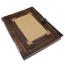 Load image into Gallery viewer, Huge Customisable Visitor Leather Book 10x13 (200 pages)