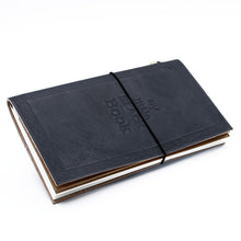 Load image into Gallery viewer, Handmade Leather Journal - My Little Black Book - Black (80 pages)