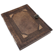Load image into Gallery viewer, Huge Customisable Visitor Leather Book 10x13 (200 pages)