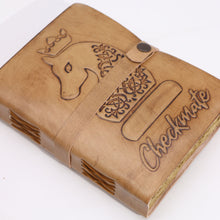 Load image into Gallery viewer, Checkmate Book - Light Tan - 200 pages decle-edged - 20x15cm