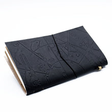 Load image into Gallery viewer, Handmade Leather Journal - My Little Black Book - Black (80 pages)