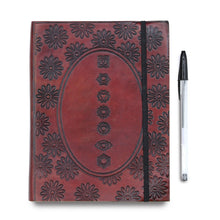 Load image into Gallery viewer, Medium Notebook with strap - Cosmic Goddess