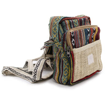Load image into Gallery viewer, Body-Cross Natural Hemp &amp; Jhari Travel Bag