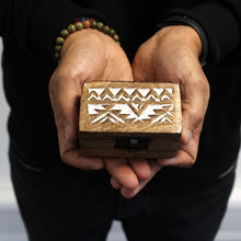 Load image into Gallery viewer, White Washed Wooden Box - Pill Box Slavic Design
