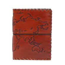 Load image into Gallery viewer, Travel Journal with wrap - Light Tan - 96 pages - 17x13cm