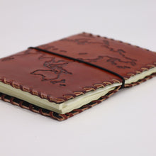 Load image into Gallery viewer, Travel Journal with wrap - Light Tan - 96 pages - 17x13cm