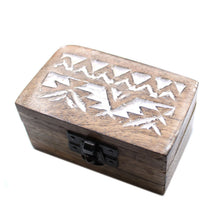 Load image into Gallery viewer, White Washed Wooden Box - Pill Box Slavic Design
