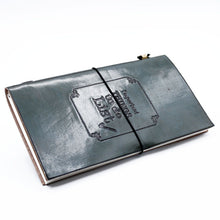 Load image into Gallery viewer, Handmade Leather Journal - Important Things To Do - Grey (80 pages)