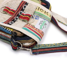 Load image into Gallery viewer, Body-Cross Natural Hemp &amp; Jhari Travel Bag