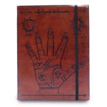Load image into Gallery viewer, Medium Notebook with strap - Palmistry