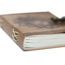 Load image into Gallery viewer, Leather Greenman Notebook (6x8")