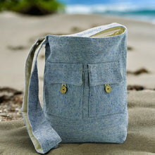 Load image into Gallery viewer, Natural Tones Two Pocket Bags - Comp Denim - Medium