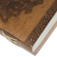Load image into Gallery viewer, Leather Greenman Notebook (6x8")