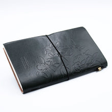 Load image into Gallery viewer, Handmade Leather Journal - Tree of Life - Green (80 pages)