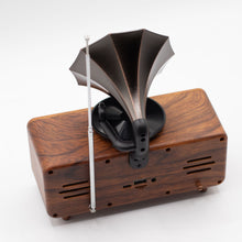Load image into Gallery viewer, Retro Mini Double Gramophone Speaker - Bluetooth