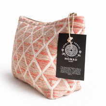 Load image into Gallery viewer, Nomad Sari Indian Jacquard Toiletry Bag - Rose Lattice