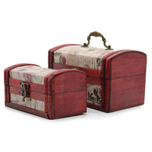 Load image into Gallery viewer, Sets of 2 Colonial Boxes - Rose Design