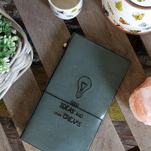 Load image into Gallery viewer, Handmade Leather Journal - Flower of Life - Green (80 pages)