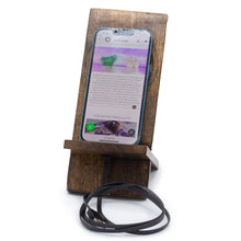 Load image into Gallery viewer, Wooden Carved Phone Stand - Mandala