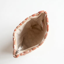 Load image into Gallery viewer, Nomad Sari Indian Jacquard Toiletry Bag - Rose Lattice