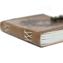 Load image into Gallery viewer, Leather Greenman Notebook (6x8")