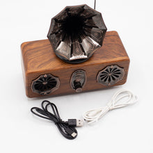 Load image into Gallery viewer, Retro Mini Double Gramophone Speaker - Bluetooth