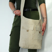 Load image into Gallery viewer, Natural Tones Two Pocket Bags - Natural - Large