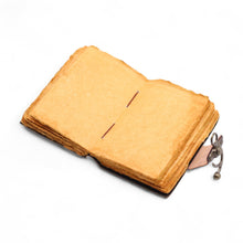 Load image into Gallery viewer, Fat Deckled Leather Notebook – The Book of Untold Stories – 15x10 cm