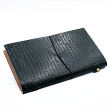 Load image into Gallery viewer, Handmade Leather Journal - If a Story is in You - Green (80 pages)