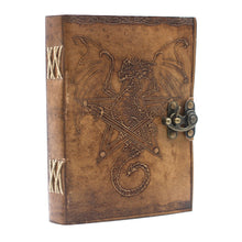 Load image into Gallery viewer, Leather Dragon Notebook (6x8")