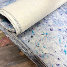 Load image into Gallery viewer, Lokta Craft Wrapping Paper - Blue Cotton