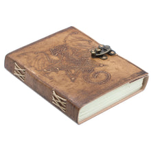 Load image into Gallery viewer, Leather Dragon Notebook (6x8")