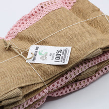Load image into Gallery viewer, Pure Soft Jute and Cotton Mesh Bag - Rose