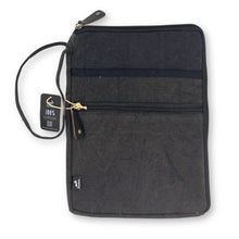 Load image into Gallery viewer, Stonewash Travel Laptop Pouch - Charcoal