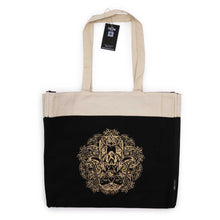 Load image into Gallery viewer, Oversized Tote Bag Chocolate Stonewash 14oz - Freedom Hamsa