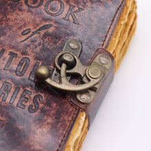 Load image into Gallery viewer, Fat Deckled Leather Notebook – The Book of Untold Stories – 15x10 cm