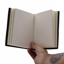 Load image into Gallery viewer, Leather Printed Notebook – My Chakras Are Aligned AF - 17.8×12.7 cm