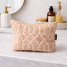 Load image into Gallery viewer, Nomad Sari Indian Jacquard Toiletry Bag - Rose Lattice