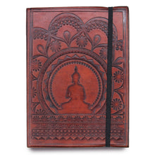 Load image into Gallery viewer, Small Notebook with strap - Tibetan Mandala