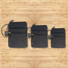 Load image into Gallery viewer, Stonewash Travel Laptop Pouch - Charcoal