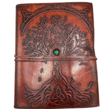 Load image into Gallery viewer, Large Tree of Life Leather Journal – 20x16x2cm